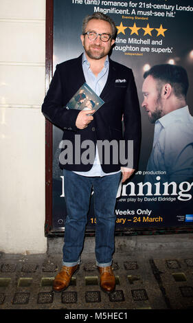 'Beginning' Press Night at the Ambassadors Theatre  Featuring: Eddie Marsan Where: London, United Kingdom When: 23 Jan 2018 Credit: Jonathan Hordle/WENN.com Stock Photo