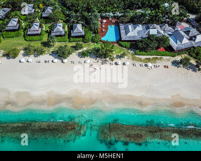 Hermitage Bay, Antigua Stock Photo