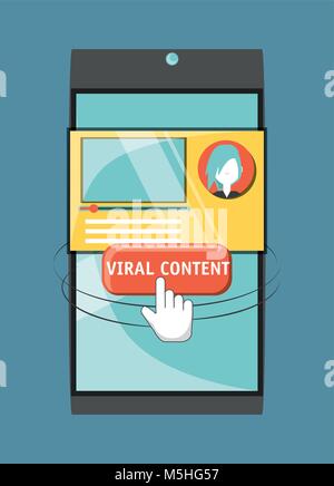 viral content design Stock Vector