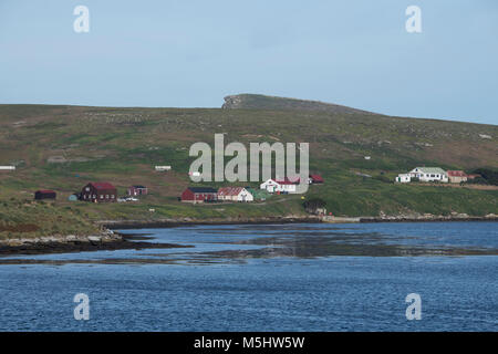 Falkland Islands, New Island. Coastal view of the remote island. Stock Photo