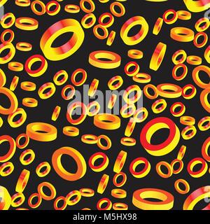 Abstract Golden Rings Stock Vector
