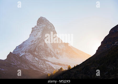 Schweiz, Kanton Wallis, Zermatt, Matterhorn Stock Photo