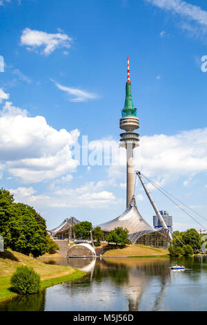 Germany, Bavaria, Munich, Olympic Park Stock Photo