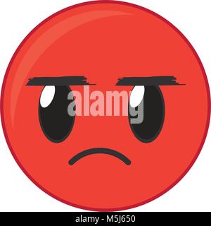 annoying face gesture emoji expression Stock Vector