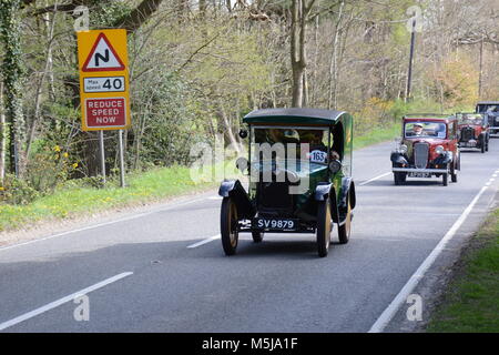 19 April 2015. Austin 7 on Brighton run to commemorate 110 years of the Austin Motor Company. Stock Photo