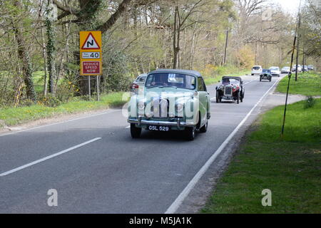 19 April 2015. Austin A40 Somerset on Brighton run to commemorate 110 years of the Austin Motor Company. Stock Photo