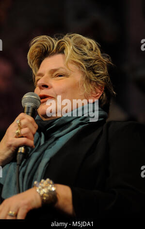 American novelist Patricia Mac Donald attends Quais du Polar Literary Festival, Lyon, France Stock Photo