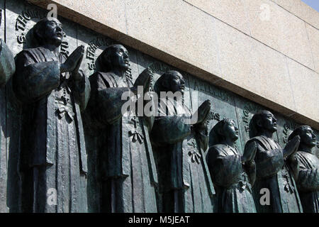 The shrine of 26 Martyrs of Nagasaki. Taken in Japan, February 2018. Stock Photo