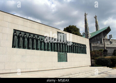 The shrine of 26 Martyrs of Nagasaki. Taken in Japan, February 2018. Stock Photo