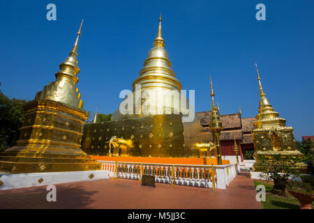 Wat Phra Singh Temple, Chiang Mai, Thailand Stock Photo