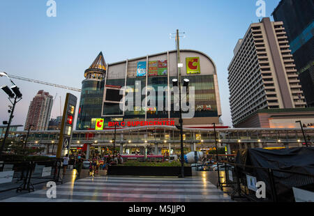 BANGKOK, THAILAND, MARCH 01, 2017 -  Big C Supercenter mall building locate at Rachdamri road branch in Bangkok, Thailand. It is one of largest shoppi Stock Photo