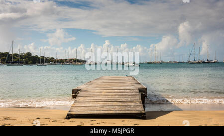 Lance Aux Epines Beach Stock Photo