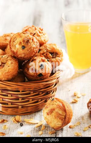 Homemade Granola muffins / Healthy breakfast Concept, selective focus Stock Photo