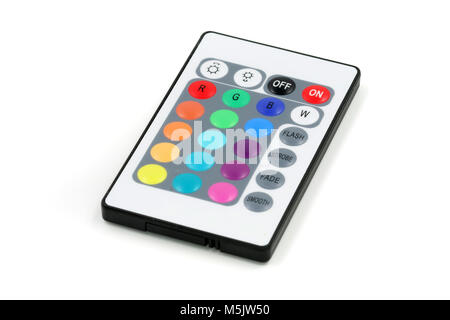 LED color remote control isolated white Stock Photo