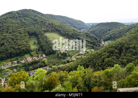 View of Upper Graz from old castle tower ruins named Gosting in Graz, Styria region of Austria. Stock Photo