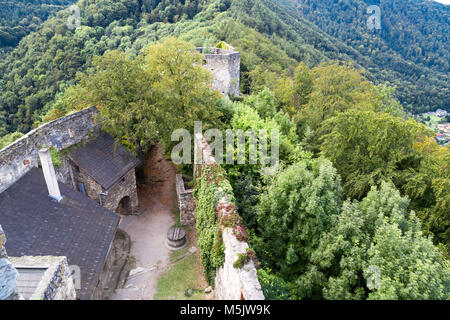 View of Upper Graz from old castle tower ruins named Gosting in Graz, Styria region of Austria. Stock Photo