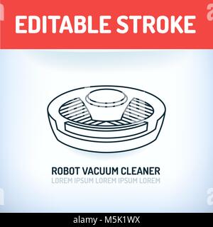 robot vacuum cleaner icon. vector illustration Stock Vector