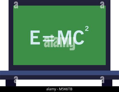 Physic formula on blackboard Stock Vector
