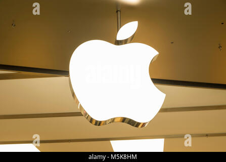 HONG KONG - April 4, 2019: Apple store in Hong Kong. Stock Photo