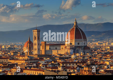 Top view of the Cathedral of Florence Stock Photo