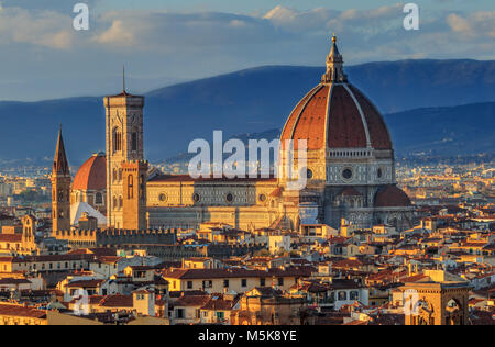 Top view of the Cathedral of Florence Stock Photo