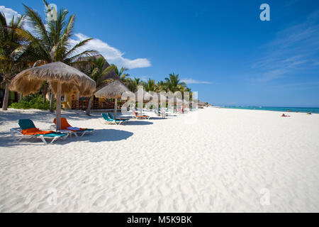 Strand von Playa del Carmen, Mexiko, Karibik | Beach of Playa del Carmen, Mexico, Caribbean Stock Photo