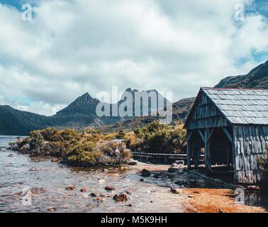 Cradle Mountain Dove Lake Stock Photo