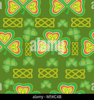 Irish celtic seamless pattern Stock Vector