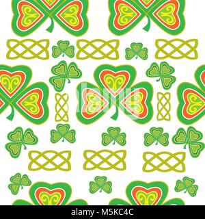 Irish celtic seamless pattern Stock Vector