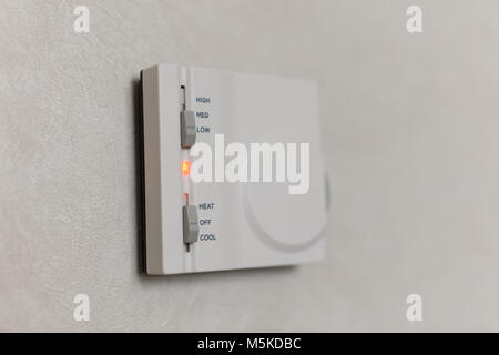 Remote control unit of air conditioning Stock Photo