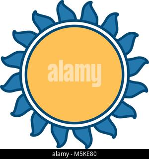 Sun isolated symbol Stock Vector