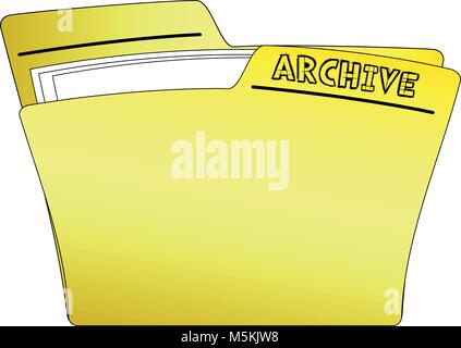 Icon Archive Folder - Vector Stock Vector