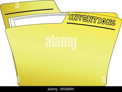 Icon Inventions Folder - Vector Stock Vector