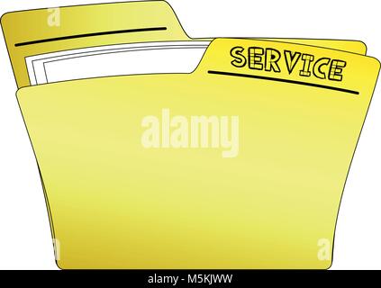 Icon Service Folder - Vector Stock Vector