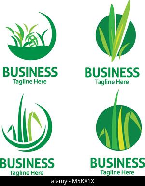 lawn care logo Stock Vector
