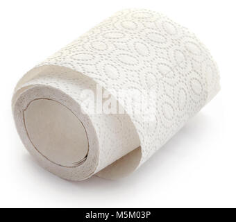 Tissue roll over white background Stock Photo