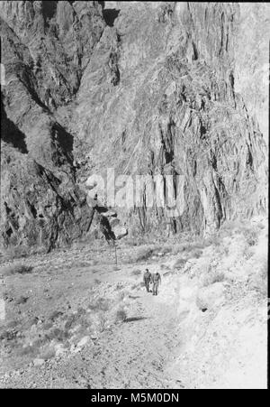 Grand Canyon Historic Clear Creek Trail . CLEAR CREEK TRAIL, GRAND CANYON NATIONAL PARK. Stock Photo