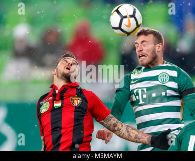 Miha Blazic of Ferencvarosi TC controls the ball during the