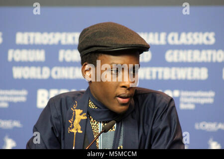 Berlin, Germany. 24th February, 2018. Winner Preis der Jury (Kurzfilm), shortfilm, “Imfura“   by Samuel Ishimwe, oft the 68th Berlinale, by Adina Pintilie , Berlin, Germany. 24th February, 2018. Press conference at the Grand Hyatt Hotel in Berlin/Germany,  68th Berlinale, “Credits: T.O.Pictures / Alamy Live News“ Stock Photo