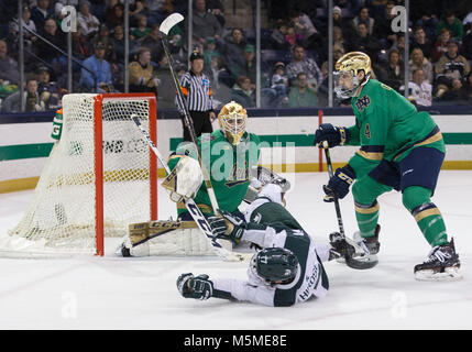 Michigan State forward Taro Hirose (17) is congratulated by teammates ...