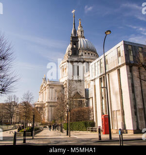 St Paul's Cathedral on Ludgate Hill, London. Location for the Royal wedding of Prince Charles and Lady Diana. Stock Photo