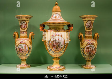 french porcelain vases Stock Photo