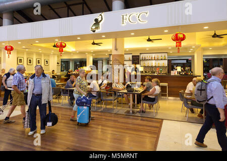 Foreign Correspondents Club Cafe in Departures, Terminal building, Ho Chi Minh airport ( Tan Son Nhat International airport ), Vietnam, Asia Stock Photo