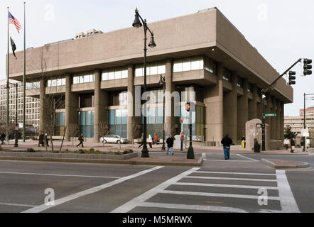 The Government Service Center Building, Boston, Massachusetts, by Paul Rudolph, 1962-71. Stock Photo