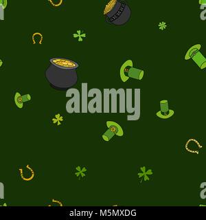 Saint Patrick's Day Vector Seamless Stock Vector