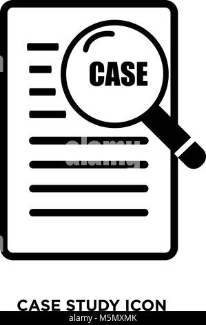 case study icon Stock Vector