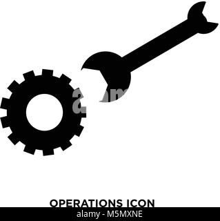 operations icon vector Stock Vector