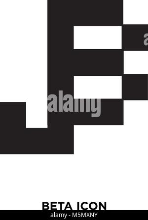 beta icon vector Stock Vector