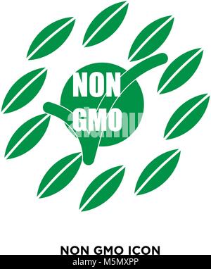 non gmo icon Stock Vector