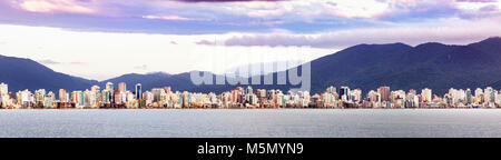 Porto Belo, Santa Catarina, Brazil - February 22th, 2018: Panoramic view of de city of Itajai, Santa Catarina. Stock Photo